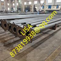 Q235 12M Hot Dip Galvanized Round Tapered Steel Lighting Poles