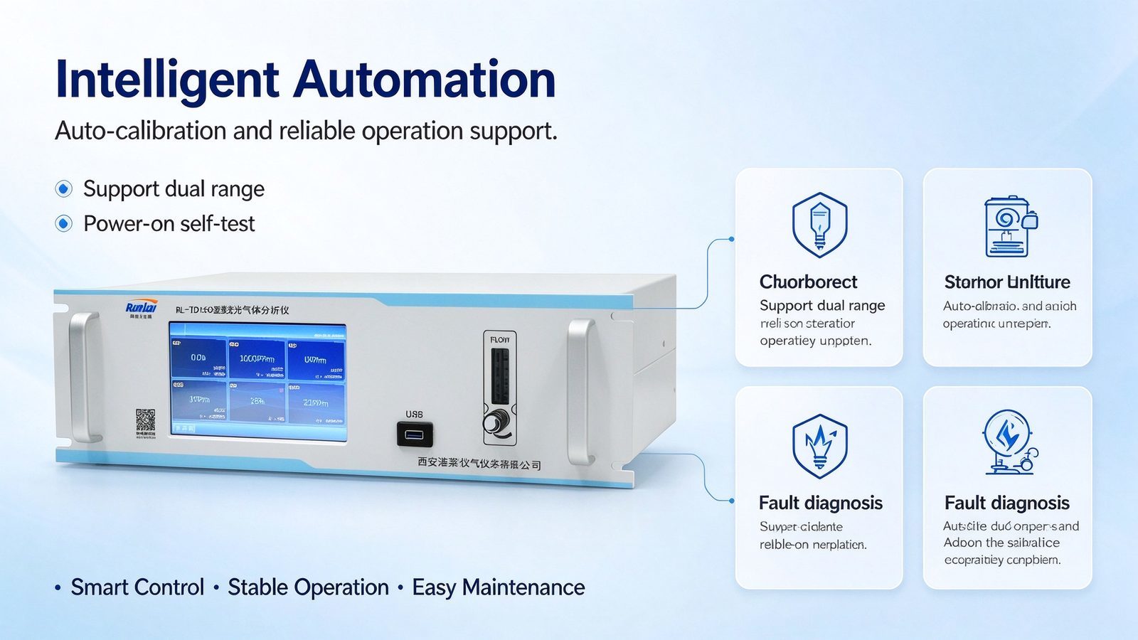 TDLAS High Precision Laser Gas Analyzer For Industrial Emission Monitoring & Process Control