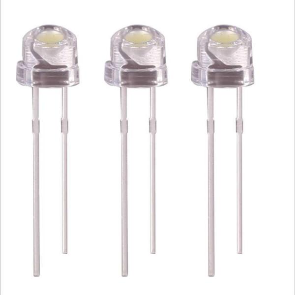 LED lamp beads F5 straw hat lamp beads|4.8mm plug-in|LED steel helmet|LED