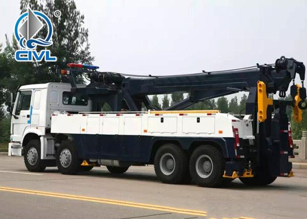 White 30 Ton Wrecker Tow Truck Howo Obstacle Tractor Truck-30ton