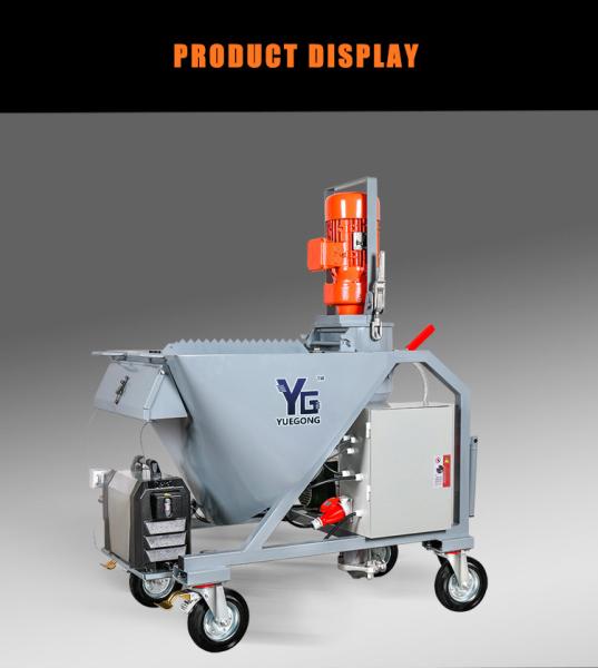Dry Mixed Cement Mortar Putty Gypsum Plaster Spray Machine Automatic 3.5kW