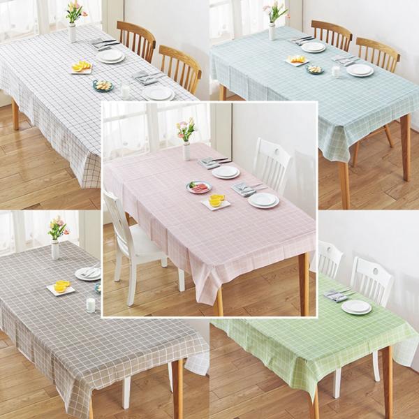 Plastic Embossed film 0.5mm washable table covers Easy To Clean