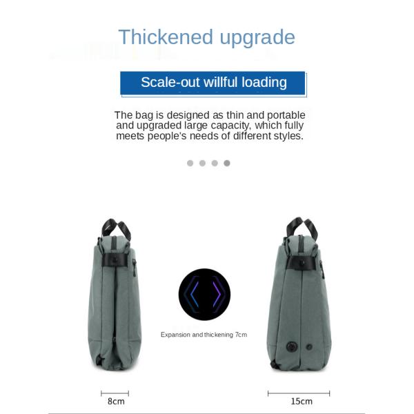 ISO9001 Oxford Cloth Men Business Backpack Wear Resistant 0.95kg