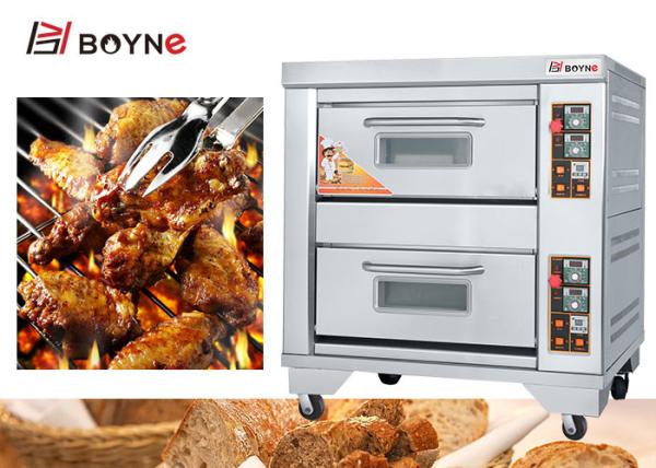 Two Deck Four Tray 430 13.2kw Bakery Deck Oven