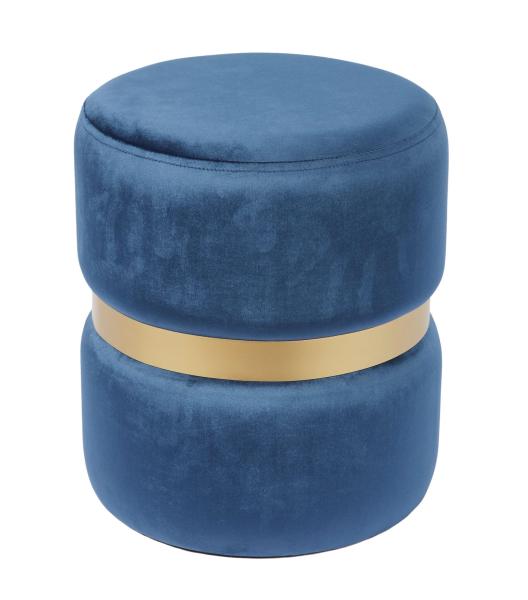 Fabric Foam Ottoman Stool Brown Color 32.5cm Height