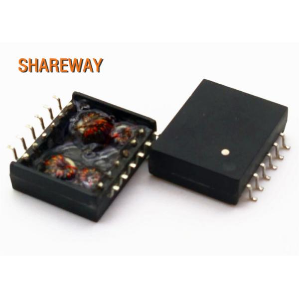 4 Core Power Over Ethernet Transformer , SMD Lan Telecom Transformer S558-10GB02V