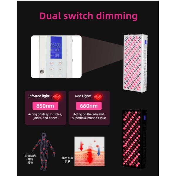 AD600 Full Body Red Light Therapy Device 660nm 850nm Near Infrared Light Panel