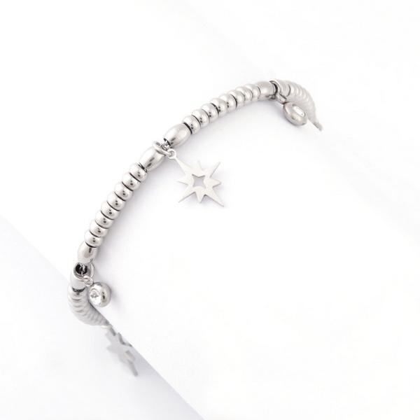 Stainless steel star women's bracelet with a niche and fashionable temperament