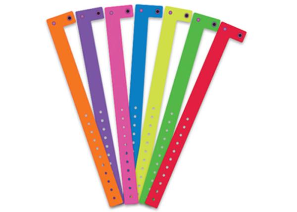 Classic Design Promotional Bracelets And Wristbands Durable Bi - Laminate Materials