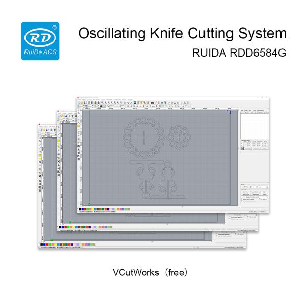 Ruida Single Track Oscillating Knife Cutting Controller RDD6584G 8 Axes