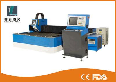 500w 800w Metal Fiber Laser Cutting Machine Double Driving For Steel Sheet
