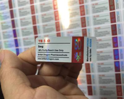 TB500 And BPC 157 Peptide Vial Labels And Boxes Free Design