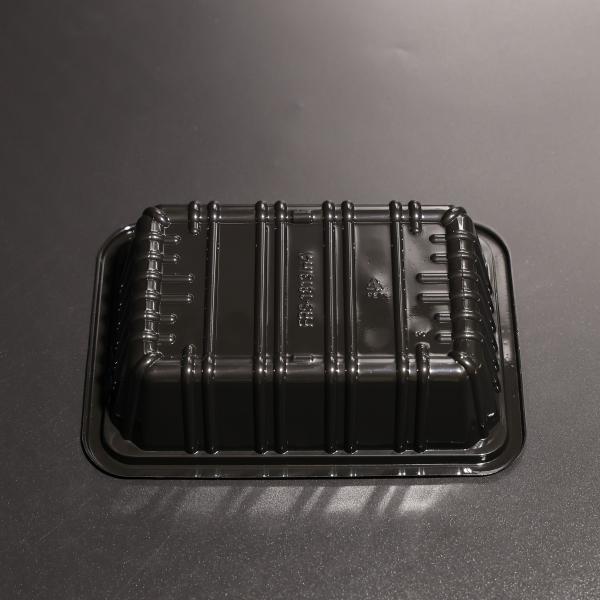 Customized Disposable Plastic Food Plate PET Food Tray Box For Takeaway Food