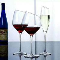 Borda superior inclinada personalizada 450ml Crystal Glasses fino
