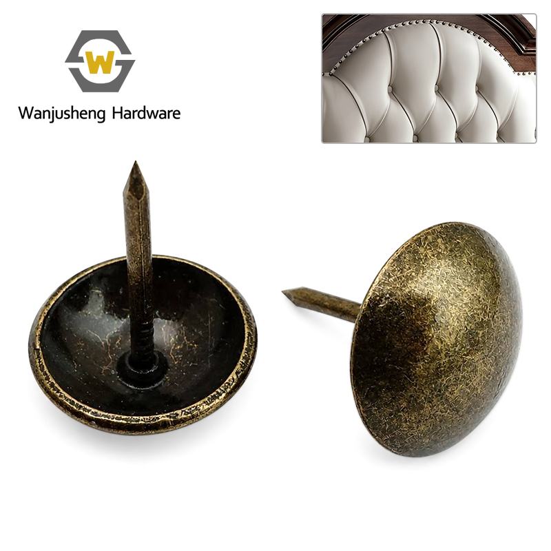 High Quality Thickened Upholstery Nails Round Head Decorative Tacks for Sofa Background Wall & Soft Package