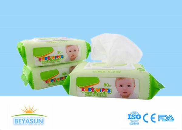 Limpezas molhadas descartáveis Flushable do bebê natural para a mão/limpeza de boca