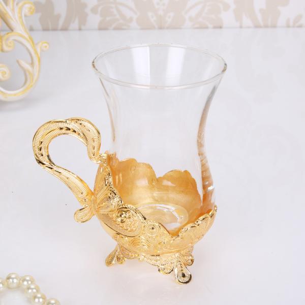 Turkish Style Clear Deluxe Vintage Glass Coffee Cups 150ml