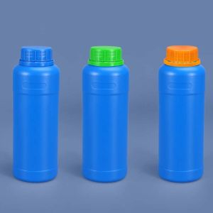 Wholesale Leakproof Transparent Plastic HDPE Bottles Food Grade PE Bottle for Chemical Liquid with Colorful Anti-theft Cap