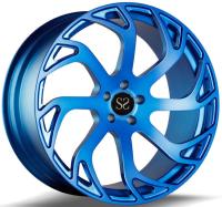 Custom Blue 20 Forged Wheels Made of 6061-T6 Aluminum Alloy  For Ford 5x108