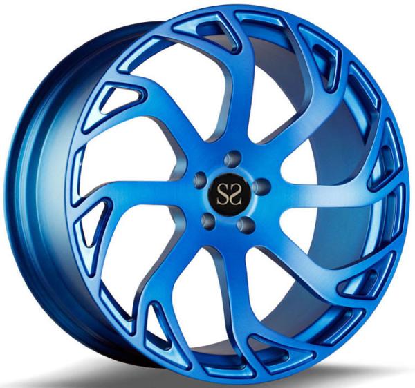 Custom Blue 20 Forged Wheels Made of 6061-T6 Aluminum Alloy  For Ford 5x108