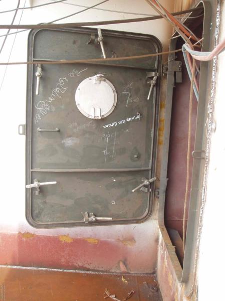 A60 Fireproof Marine Doors Weathertight Double Leaf Steel And Aluminum