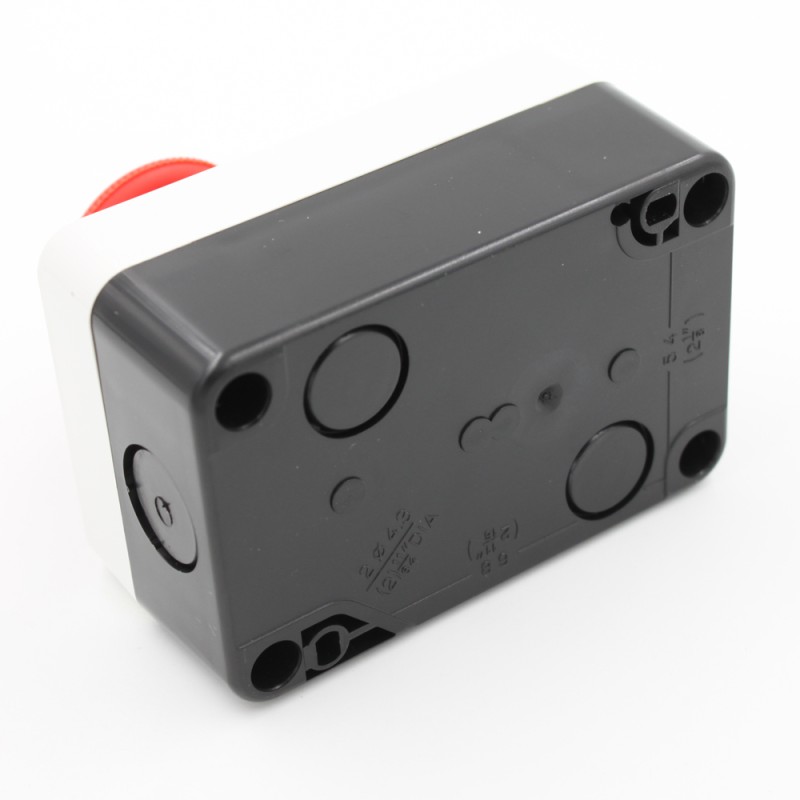 22mm Push Button Switch Cover XAL-B274 with Waterproof Small Push Button Latching Switch 10A Max. Current On/Off Usage