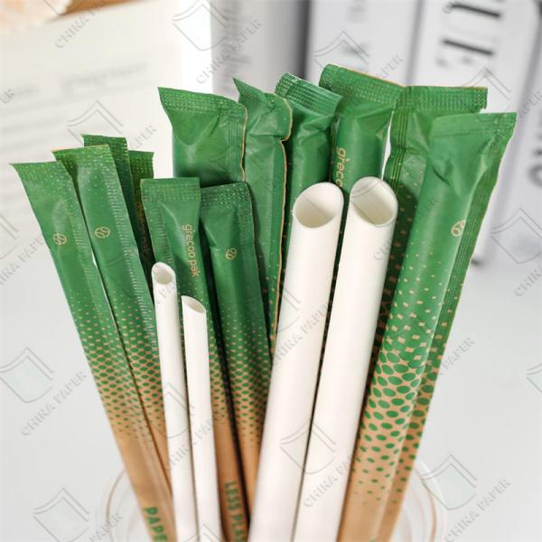 24-30gsm Degradable White Straw Wrapping Paper For Straw Packing Eco Friendly