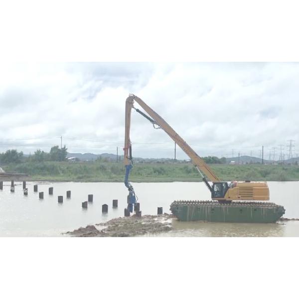 19m Pile Lifting Height Excavator Pile Driving Arm / Excavator Mount Pile Driver Boom