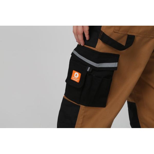 Elasticated Waistband Mens Work Uniforms 320gsm Bib Work Pants