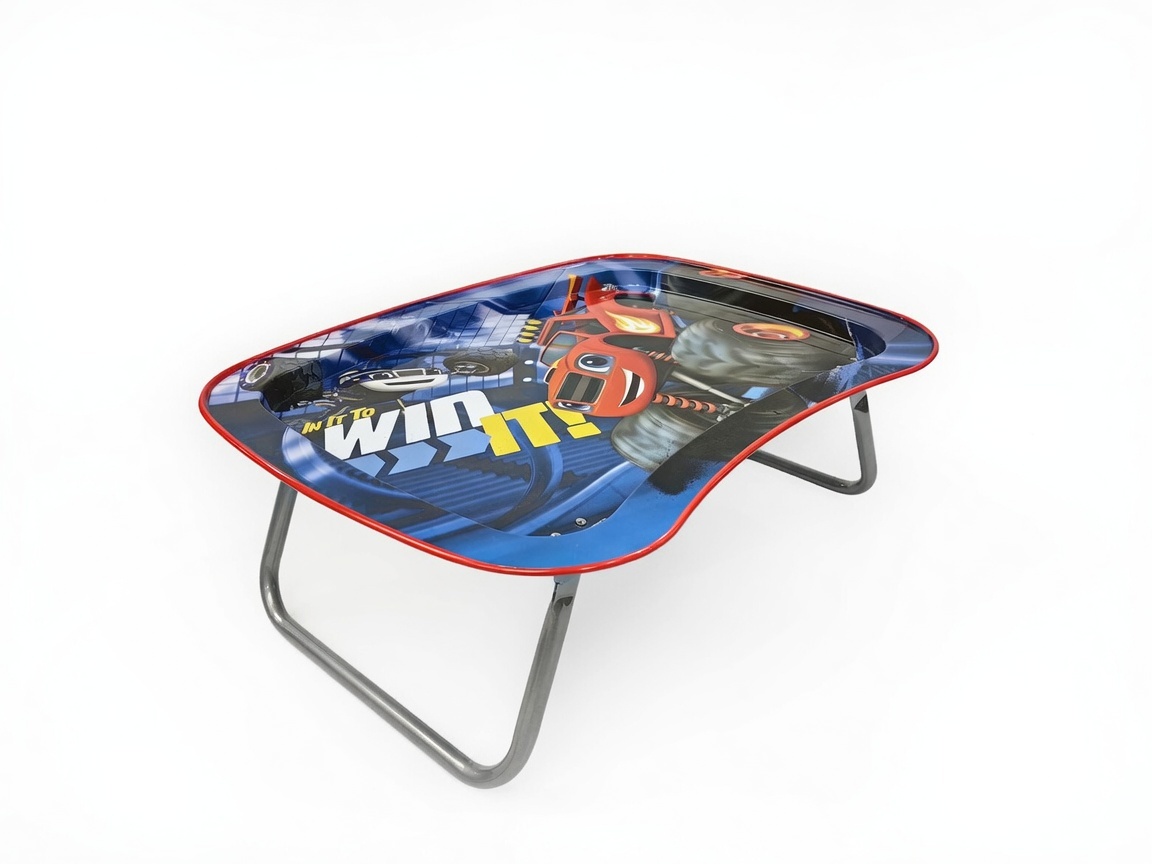 Customized Folding Metal Lap Desk Tin Tray with Legs Kids Bed and Sofa Activity Table