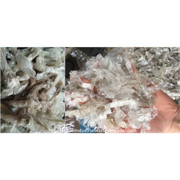 Paquete de la trituradora de residuos industrial de la película de estiramiento de los PP/del PE que envuelve el cortador de películas