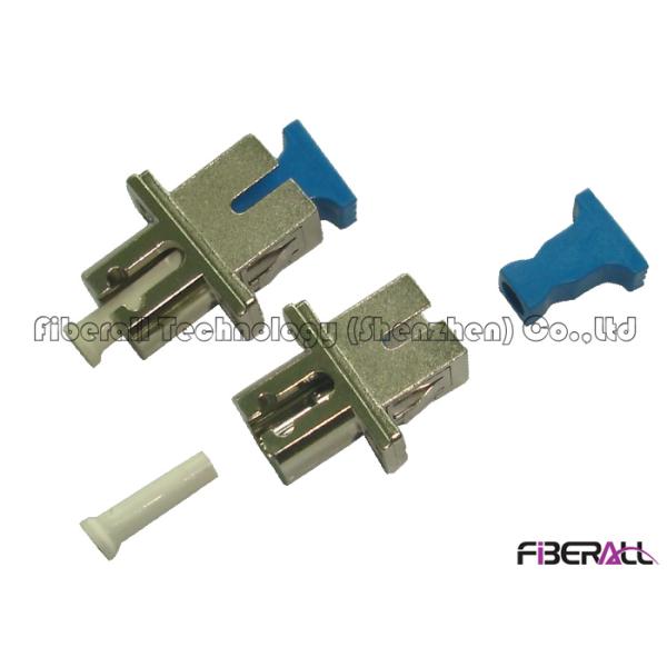 Simplex Hybrid Fiber Optic Adapter LC/PC To SC/PC Metal Body With Screw Holes