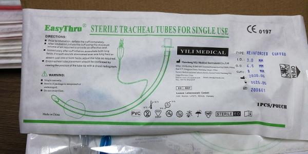 PVC ETT Pediatric Uncuffed Endotracheal Tubes Odorless Multiscene