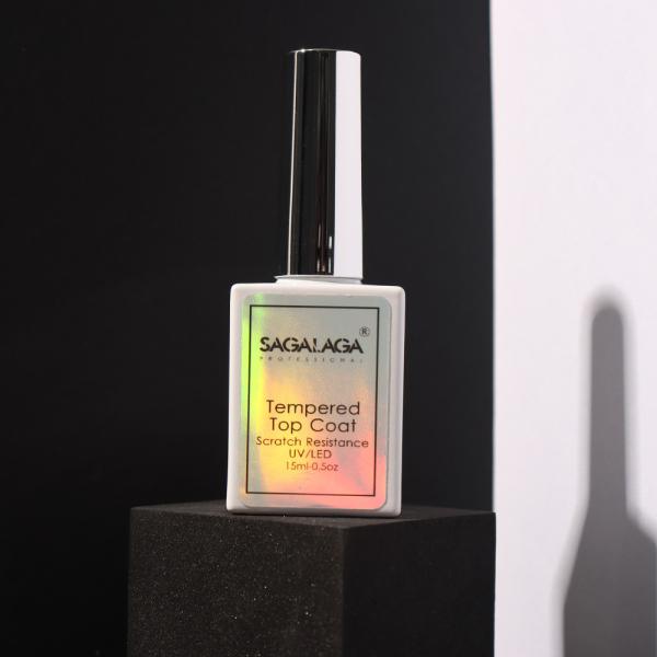 No Wipe Uv Tempered Gel Polish Base Coat and High Quality Top Coat Gel Nail Polish