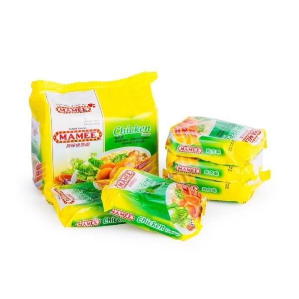 Instant Noodles Plastic Packing Bags Disposable BOPP/VMCPP PET/PE Material Structure