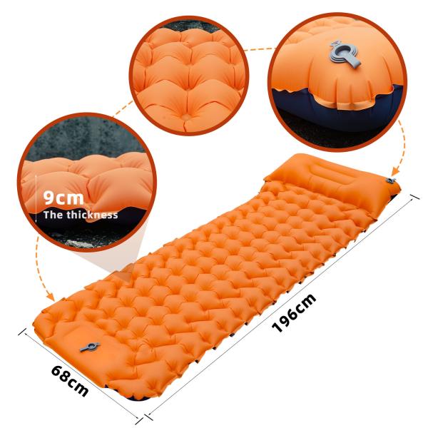 Composite TPU Car Inflatable Air Mattress 40D Nylon 9cm Thickness