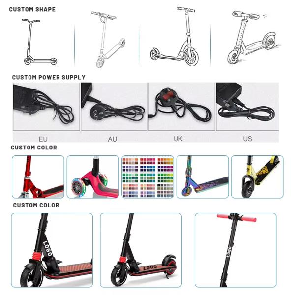 Off-Road Wide Tire 350W Folding Electric Scooter with Powerful Lithium Battery and 30km Range per Charge