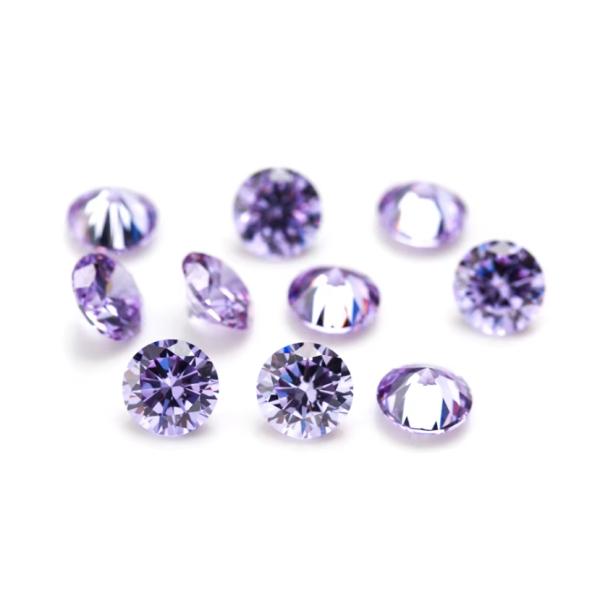 Synthetic Cubic Zirconia Loose Gemstones For Jewelry Birthstone Round Cut 4mm-10mm