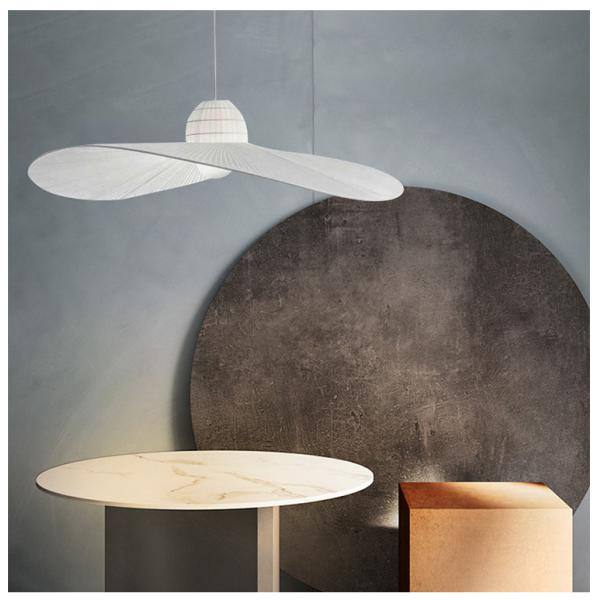 Modern Art Designer WhiteChandelier Living Bedroom Home Bar Straw Hat Chandelier(WH-MI-404)