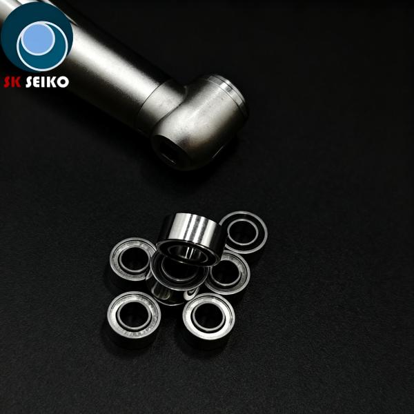 SR144TLZWN 3.175*6.35*2.78 High Speed Dental Bearing Fits most dental handpieces Cage Torlon Color Silver Precision P4