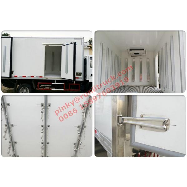 Mini Foton Refrigerated Box Truck Reefer Van Truck With 103HP Petrol Gasoline Engine