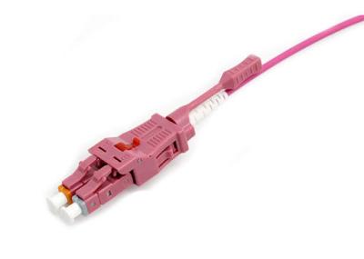 Duplex UPC Fiber Optic Patch Cord Customized Easy Pull Push Plug