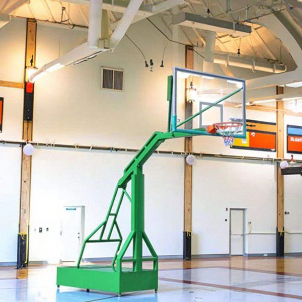 CE Certification Premium Quality Eco-Friendly Basketball Hoop Stand Tempered Glass Outdoor American Style Basketball Stand Hoop