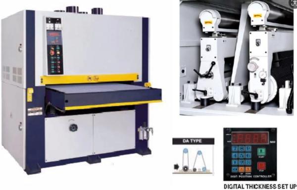 15Rpm - 45Rpm Wide Belt Sanding Machine For Deburring / Edge Breaking