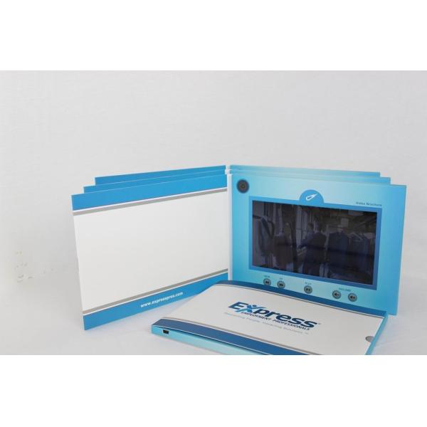 7 Inch Customized Artwork LCD Video Brochure With Soft Cover , A5 Size