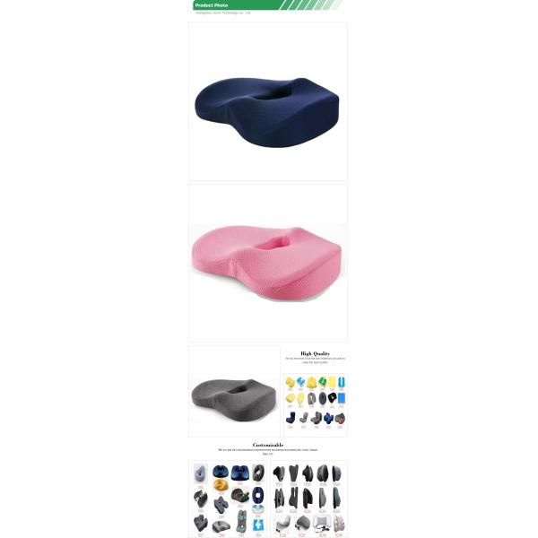 Filling Material Memory Foam Ergonomic Office Car Seat Cushion for Comfort and Relief