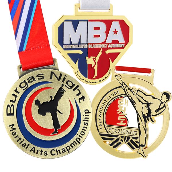 Custom Sports Medal with 20-80mm Size Zinc Alloy and Gold Plating for Souvenir Gifts