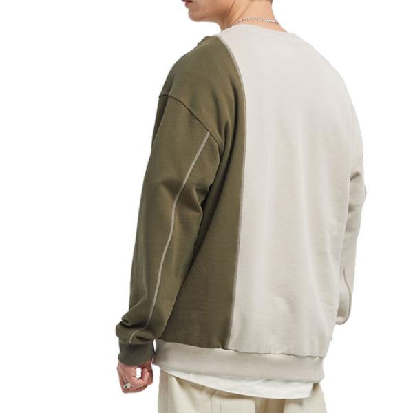 Round Neck Mens Embroidered Sweatshirt Thermal Lining And Soft Fleece Fabric