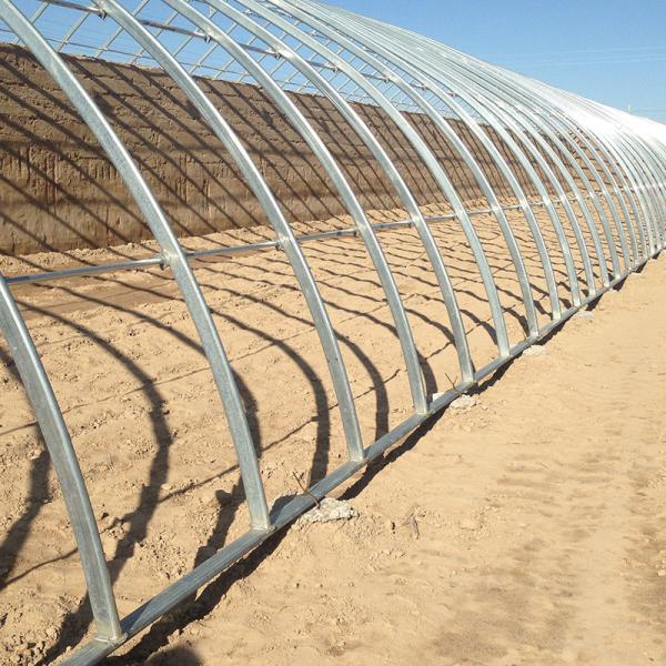 Estufas solares agrícolas com sistema de ventilação e espaço de arco personalizável