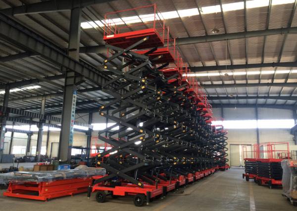 CE Approved 11M Electric Portable Hydraulic Boom Lift , Man Lift For Aerial Work